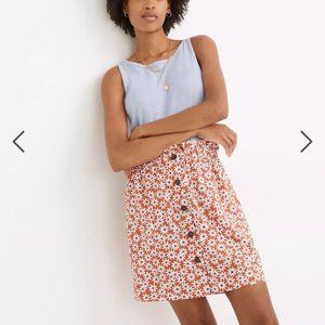 Madewell Floral Paperbag Top Skirt Size Small